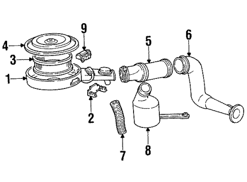 1991 Oldsmobile Silhouette Air Inlet Diagram