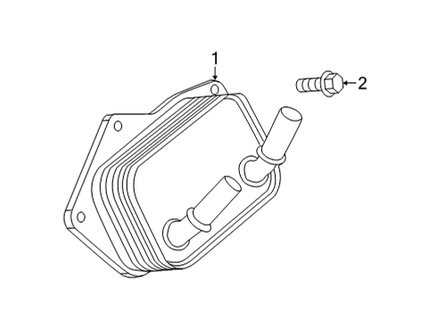 2023 Cadillac CT4 Engine Oil Cooler Diagram