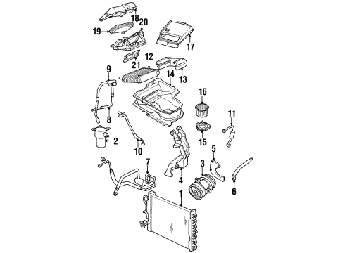 1996 Oldsmobile Silhouette A/C Compressor Diagram