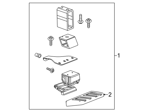 2017 GMC Sierra 3500 HD Running Board Diagram 8 - Thumbnail