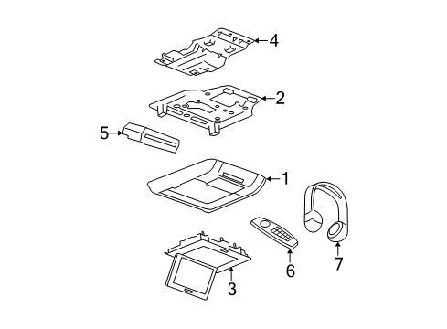 2008 Chevy Avalanche Entertainment System Components Diagram