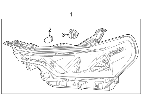 2023 Chevy Colorado Headlamp Components Diagram 2 - Thumbnail