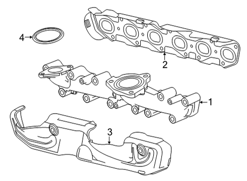 2021 GMC Sierra 1500 Exhaust Manifold Diagram 2 - Thumbnail