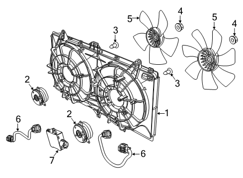 2015 Chevy SS Cooling System, Radiator, Water Pump, Cooling Fan Diagram