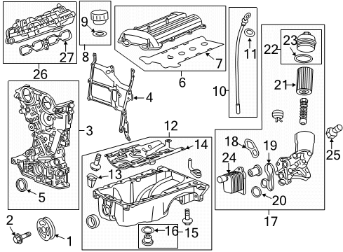 2020 Buick Encore Engine Parts & Mounts, Timing, Lubrication System Diagram 2 - Thumbnail