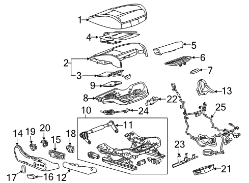 2018 Buick Regal Sportback Pad Assembly, F/Seat Cush Diagram for 39153427