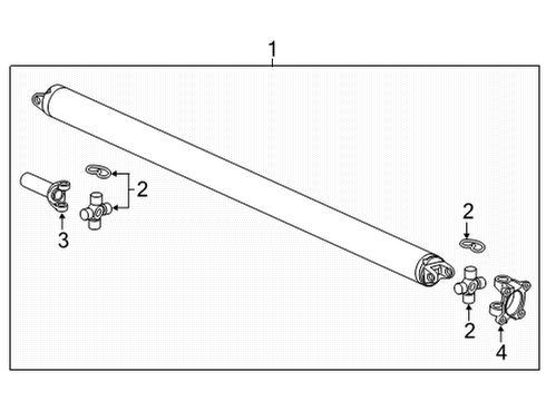 2022 Cadillac Escalade ESV Drive Shaft - Rear Diagram 2 - Thumbnail