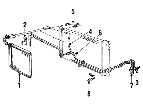 1997 Oldsmobile LSS Trans Oil Cooler Diagram