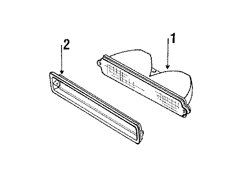 1988 Buick LeSabre Park & Signal Lamps Diagram 1 - Thumbnail