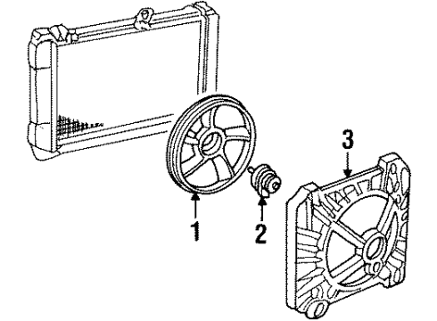 1984 Buick Century Cooling System, Radiator, Water Pump, Cooling Fan Diagram