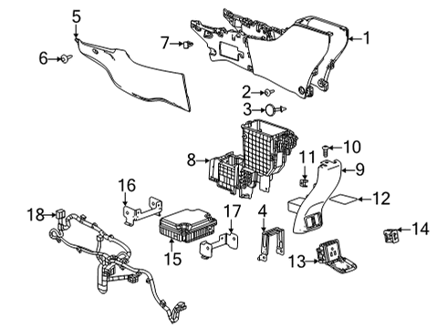 2021 Chevy Trailblazer Center Console Diagram 1 - Thumbnail