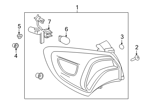 2020 Buick Envision Tail Lamps Diagram