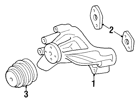 1992 Chevy K2500 Cooling System, Radiator, Water Pump, Cooling Fan Diagram 1 - Thumbnail