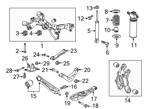 2018 Buick Envision Absorber Assembly, Rear Shk (W/ Upr Mt) Diagram for 84361740