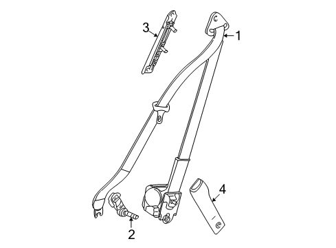 2007 Saturn Vue Front Seat Belts Diagram 2 - Thumbnail