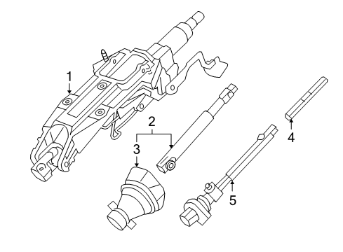 2011 Cadillac CTS Steering Column, Steering Wheel & Trim Diagram 6 - Thumbnail