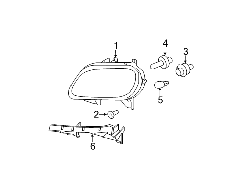 2009 Chevy HHR Bulbs Diagram 2 - Thumbnail