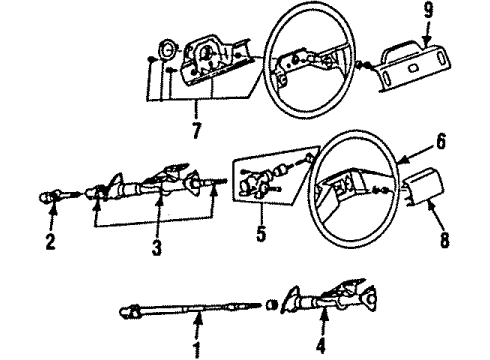 1987 Chevy Spectrum Shaft Diagram for 94152529