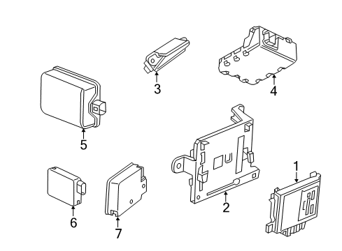 2016 Cadillac XTS Electrical Components Diagram 2 - Thumbnail