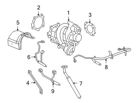 2010 Saturn Sky Turbocharger, Engine Diagram