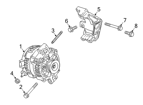 2017 Cadillac CT6 Stud, Double End Diagram for 11611814