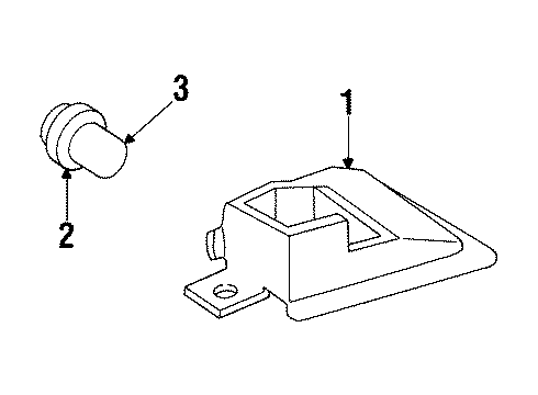 1995 Buick Park Avenue High Mount Lamps Diagram 1 - Thumbnail