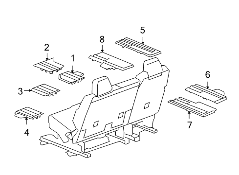 2010 GMC Acadia Tracks & Components Diagram 1 - Thumbnail