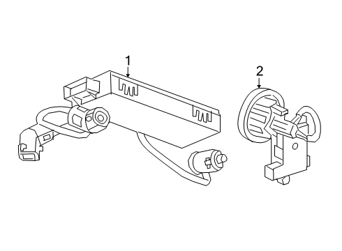 2020 Cadillac XT6 Alarm System Diagram