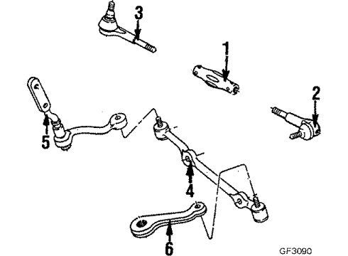 1986 Chevy S10 Blazer Arm Kit, Steering Idler Diagram for 7842130