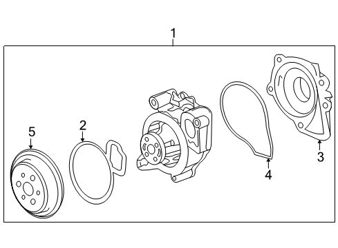 2014 Chevy Impala Cooling System, Radiator, Water Pump, Cooling Fan Diagram 1 - Thumbnail