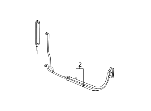 2002 Oldsmobile Alero Trans Oil Cooler Diagram 1 - Thumbnail