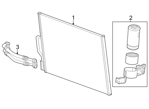 2024 Cadillac LYRIQ Condenser, Compressor & Lines Diagram 2 - Thumbnail