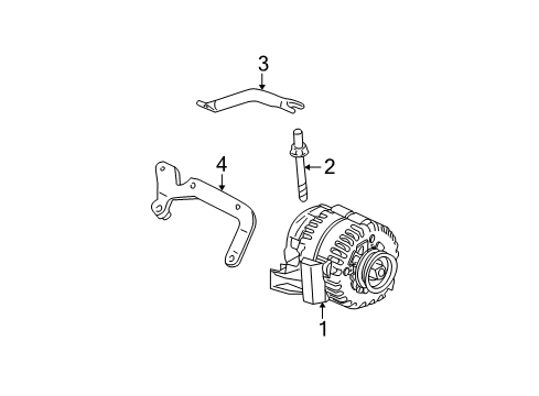 2004 Chevy Monte Carlo Alternator Diagram 2 - Thumbnail