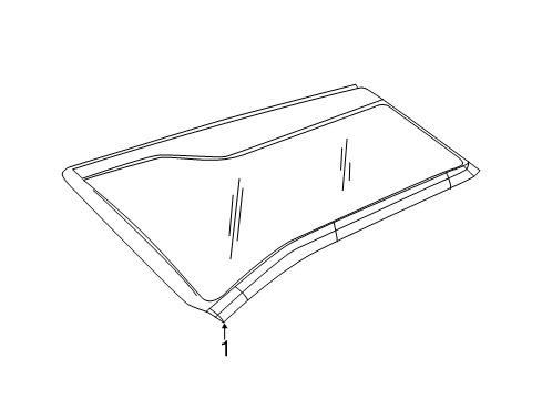 2018 GMC Terrain Window Assembly, Body Side Diagram for 84235486