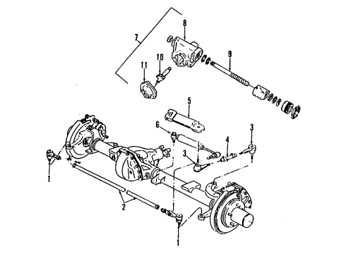 1988 Chevy K2500 Socket Assembly, Tie Rod Diagram for 14026803