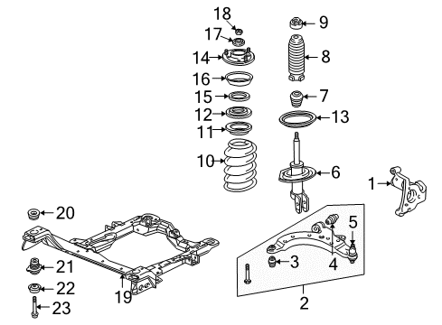 2006 Chevy Uplander Bolt, Hx Flange Head Diagram for 11609323