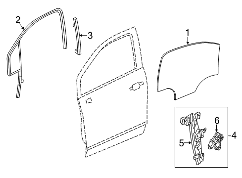 2021 Chevy Trax Front Door, Electrical Diagram 1 - Thumbnail