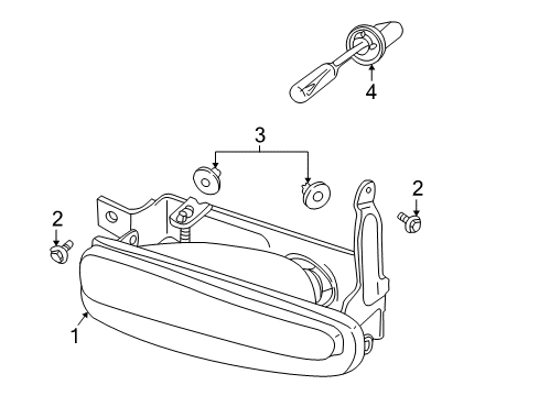 2001 Saturn L100 Bulbs Diagram 1 - Thumbnail