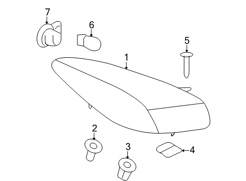 2009 Pontiac Solstice Bulbs Diagram 3 - Thumbnail