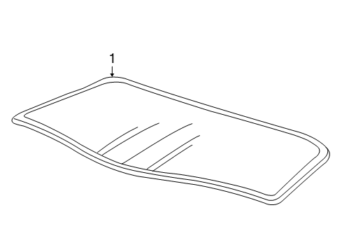 2007 Chevy Corvette Panel Assembly, Headlining Trim Diagram for 10381648