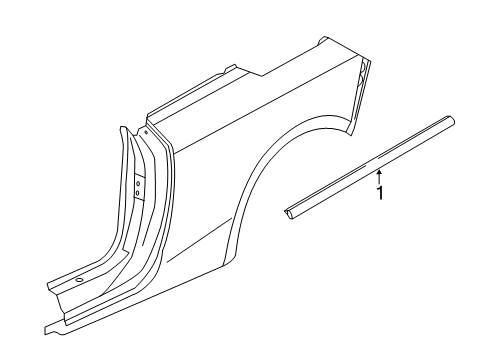 2019 Buick Cascada Exterior Trim - Quarter Panel Diagram