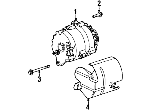 1997 Saturn SC2 Alternator Diagram 2 - Thumbnail