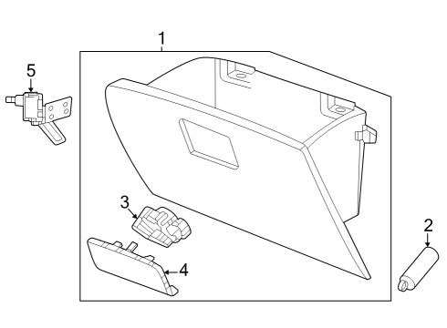 2024 Buick Encore GX Glove Box Diagram