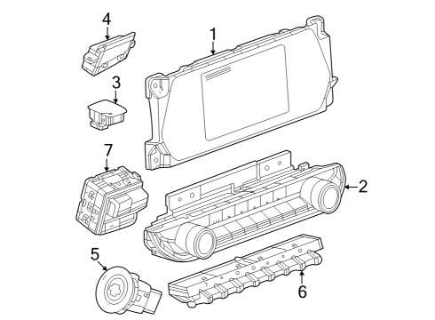 2023 Chevy Colorado CONTROL ASM-HTR & A/C USER INTERFACE Diagram for 86516189