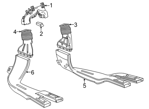 2020 Buick Encore GX Ducts Diagram