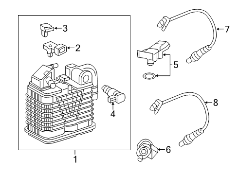 2019 Buick LaCrosse Emission Components Diagram