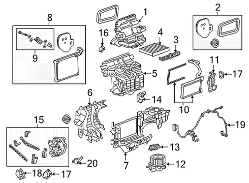 2023 GMC Sierra 3500 HD Heater Core & Control Valve Diagram