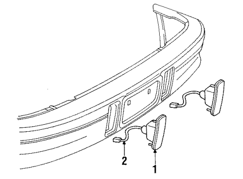 1996 Saturn SC2 Backup Lamps Diagram