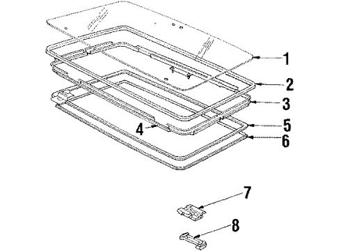 1994 Pontiac Sunbird Sunroof Diagram