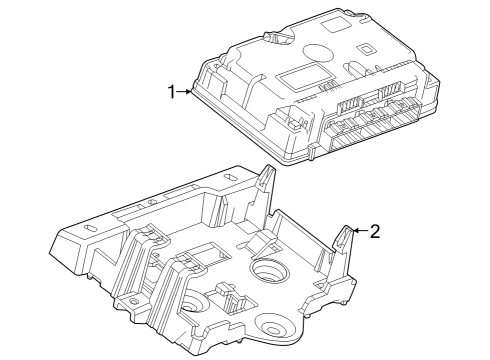 2023 Chevy Colorado BRACKET ASM-SERIAL DATA GATEWAY Diagram for 85576859